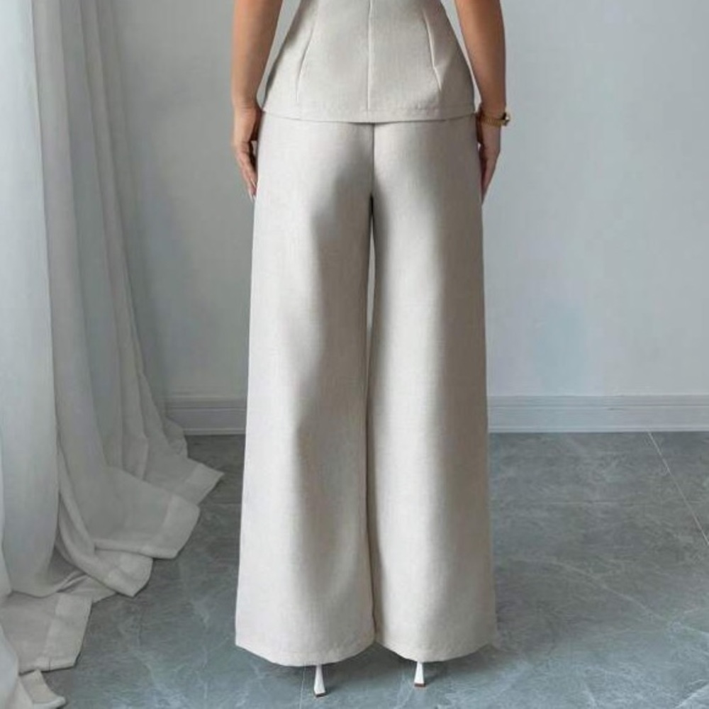 BLACK Elegant Cream PANTS - Picture 3 of 6